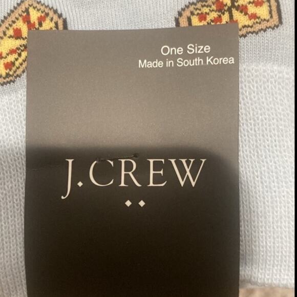 J. Crew Heart-Shaped Pizza Socks - Light Blue - New - Picture 4 of 5